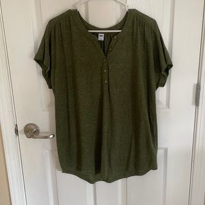 green short sleeve blouse